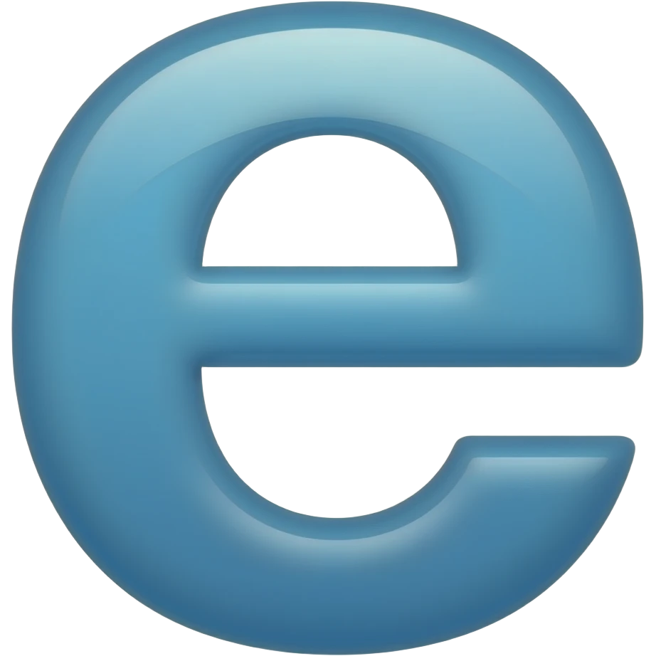 letter e emoji