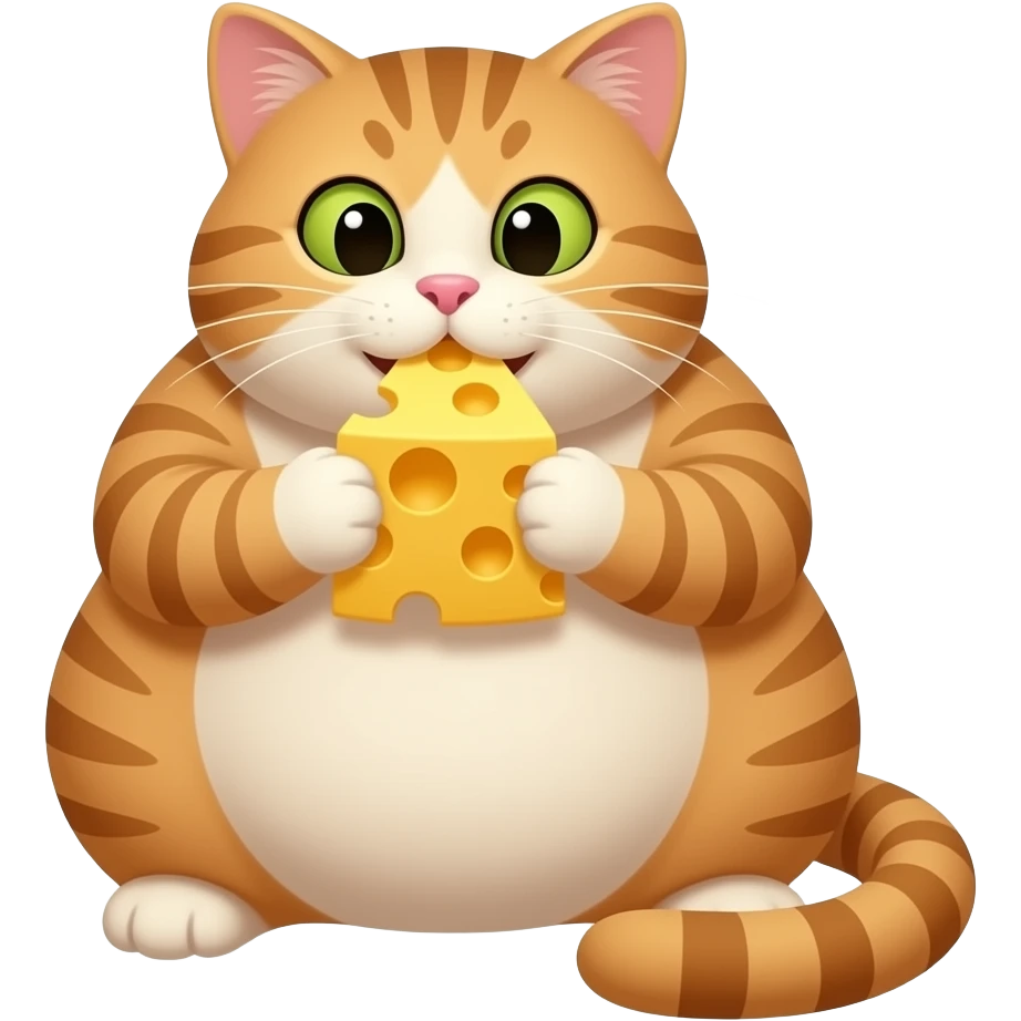 Cheese fat cat emoji