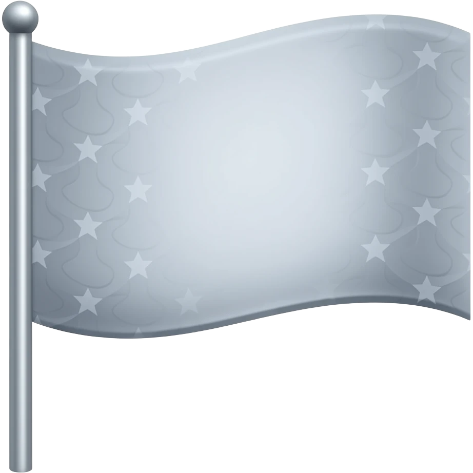 Silver flag emoji