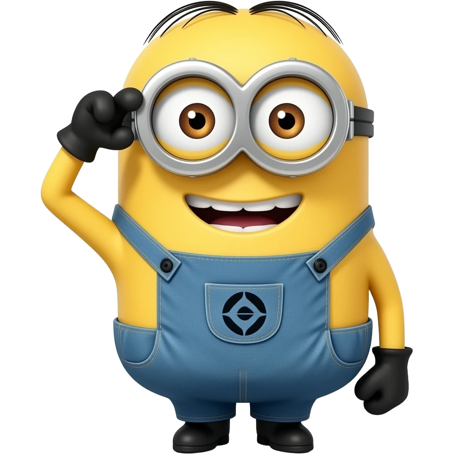 minion saluting emoji