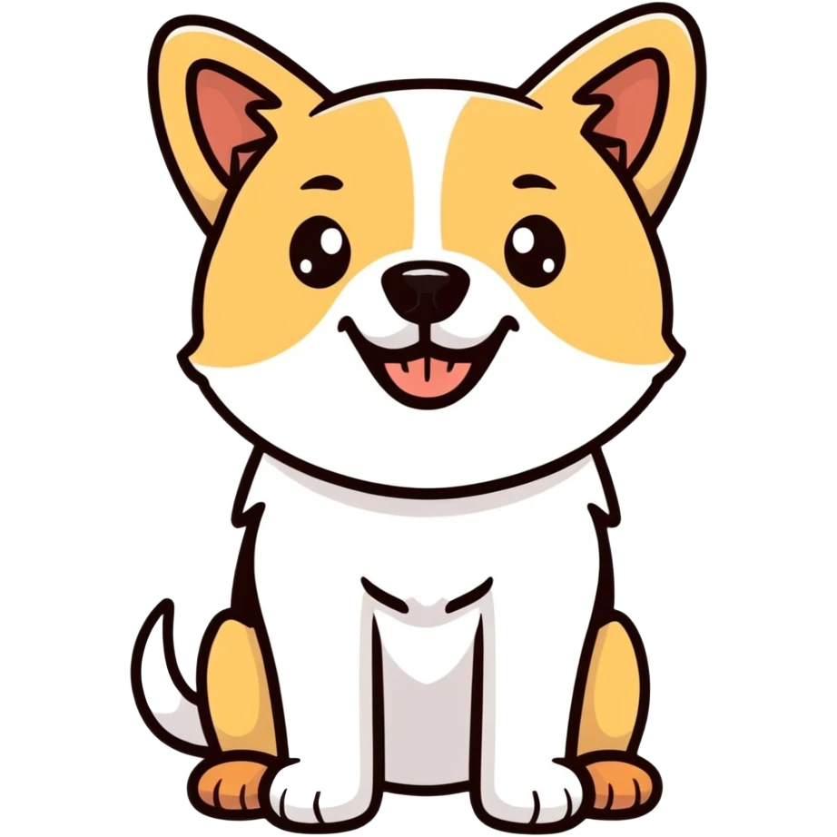 Dog shocked emoji