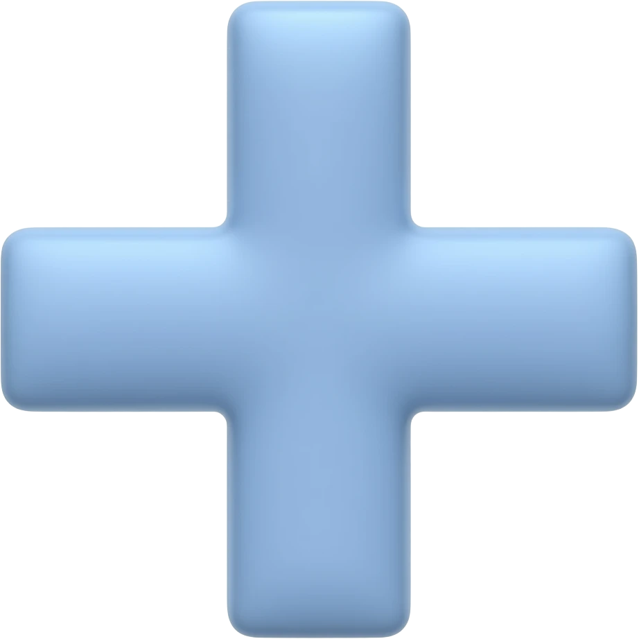 Periwinkle cross emoji