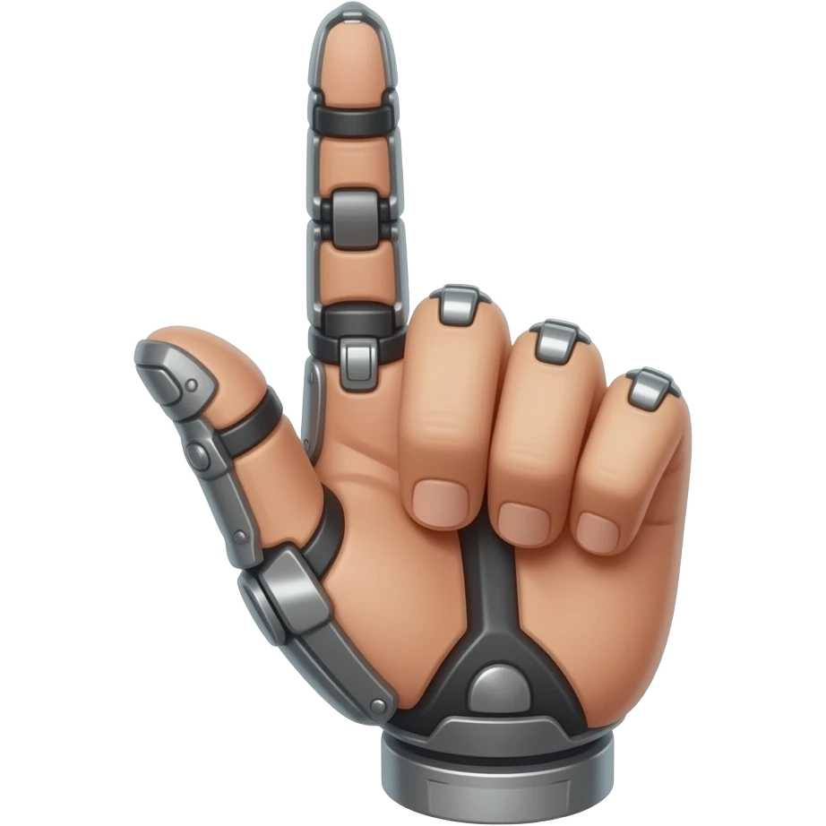Replace index finger emoji