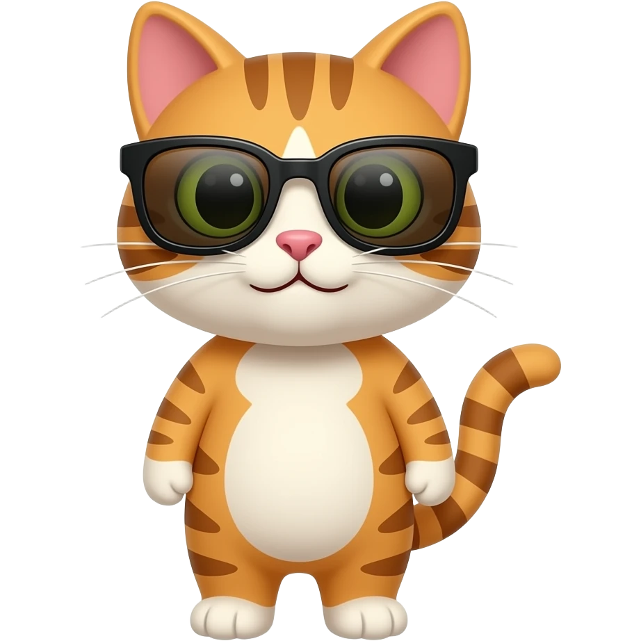 Cat wearing sunglasses emoji