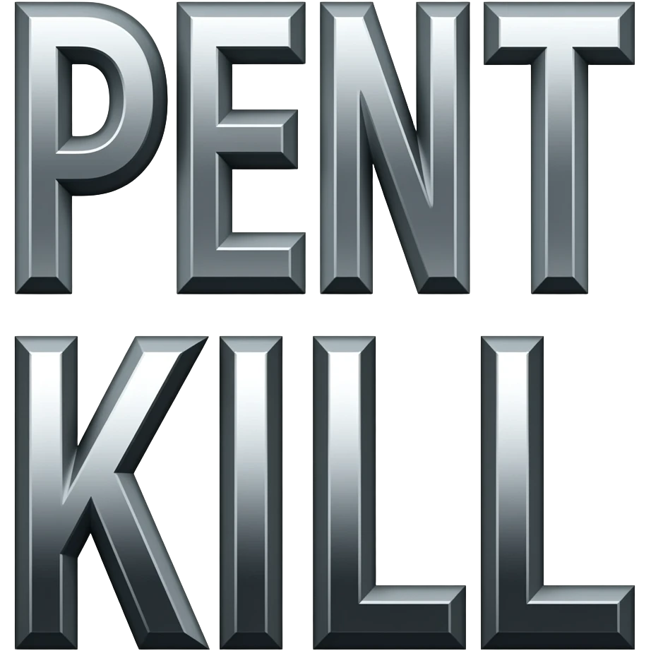 the word PENTAKILL in big bold capital letters emoji