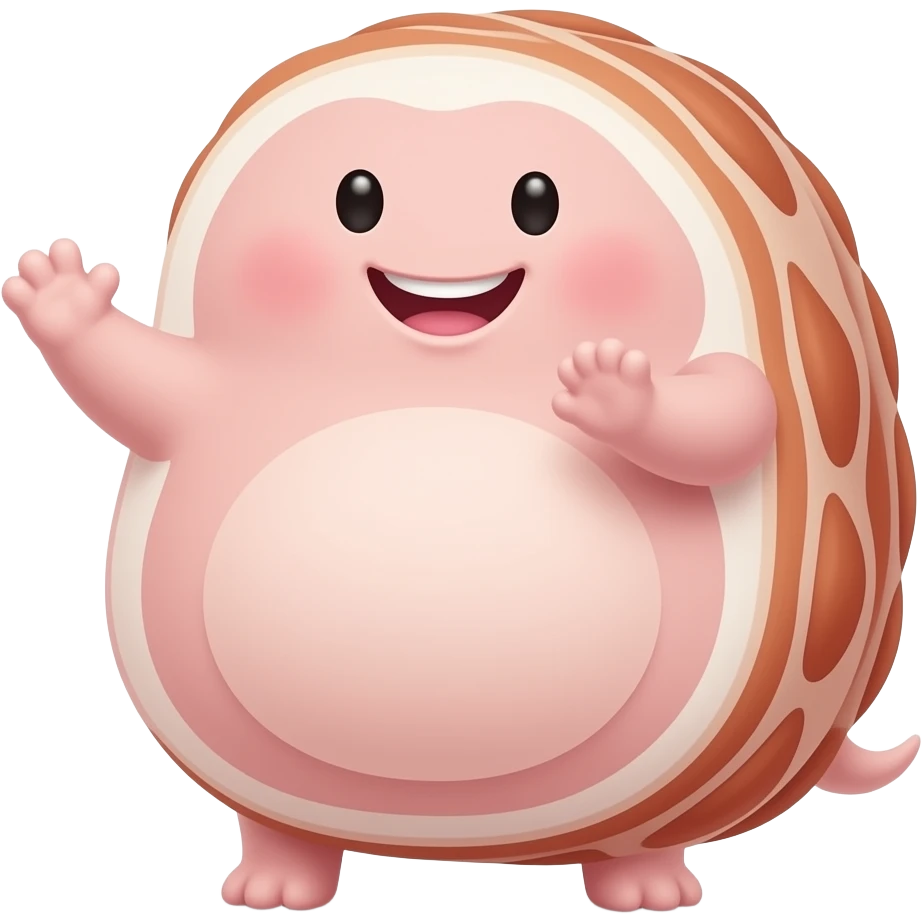 Smilling ham emoji
