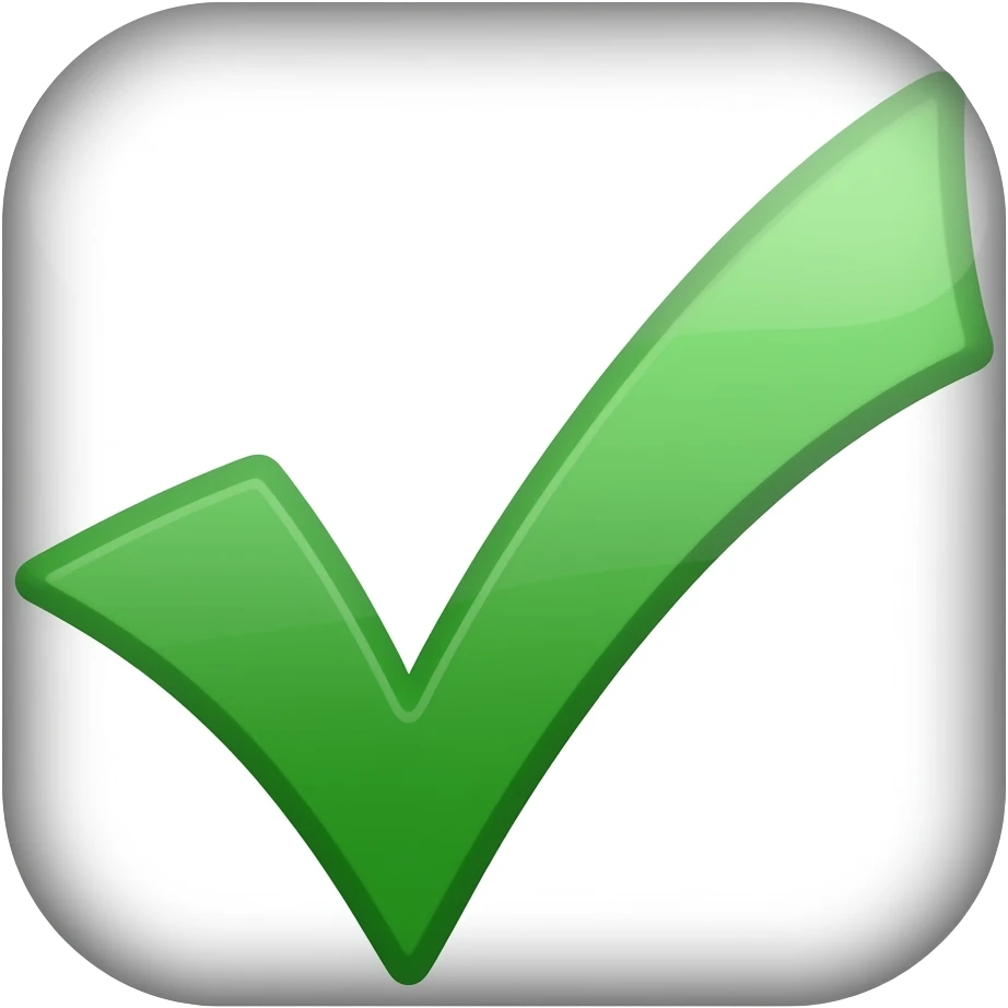 ✓ checkmark emoji