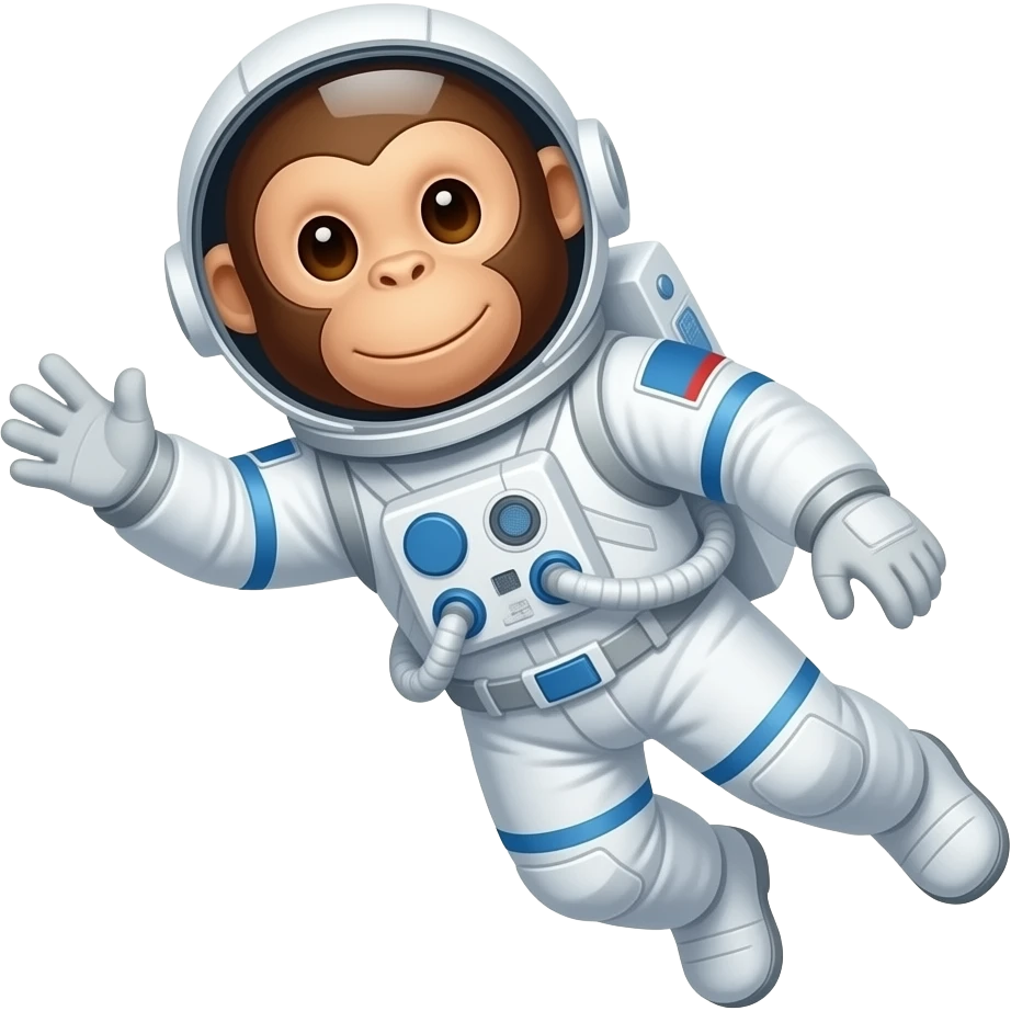 Space monkey emoji