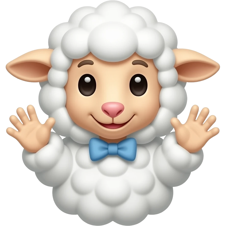 lamb hand puppet emoji