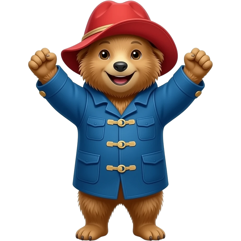 Paddington cheering emoji