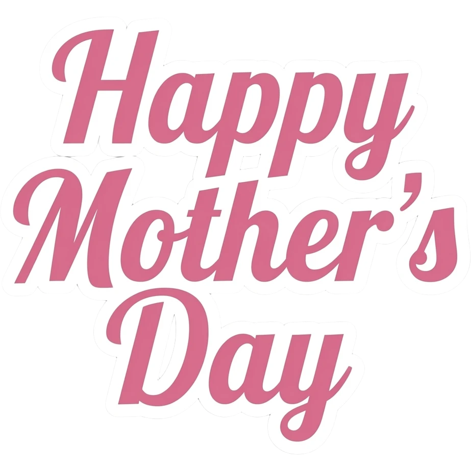 Happy mother’s day text stickers emoji
