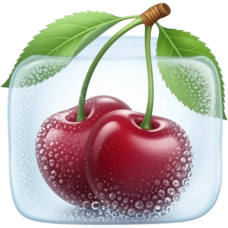 Ice cherry emoji