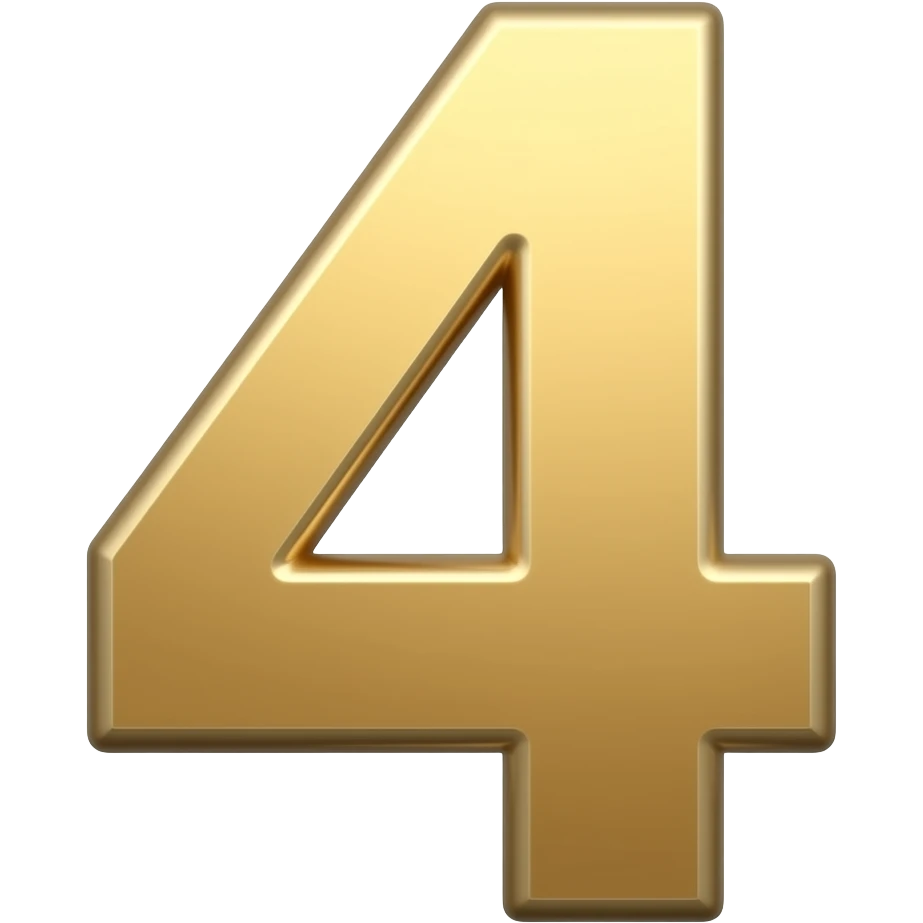 number 4 emoji