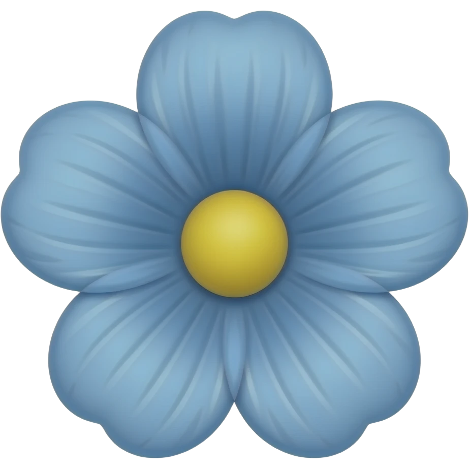 Blue flowers emoji