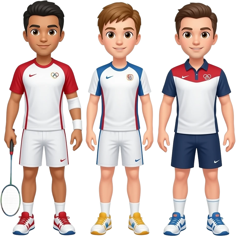 olympic Badminton players emoji