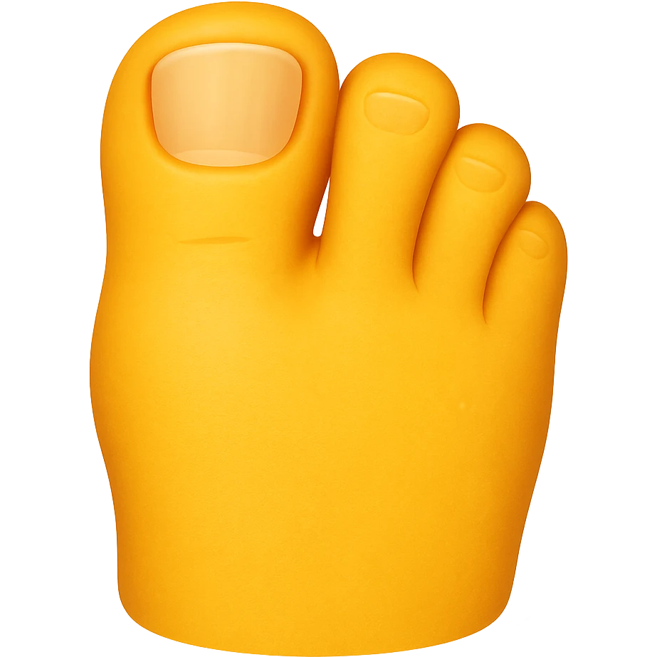 one toe emoji emoji