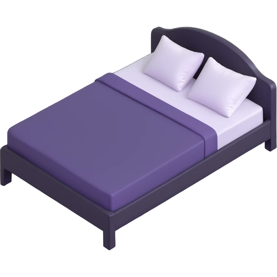 comfortable bed emoji