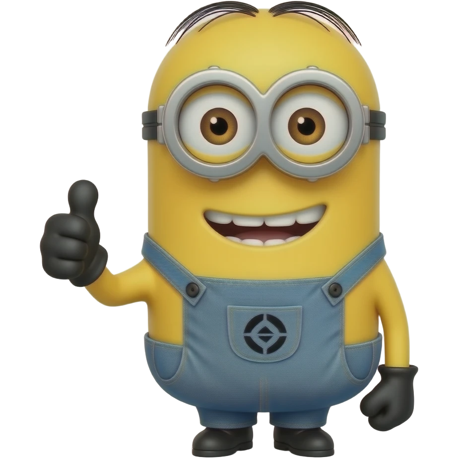 Kevin from the Minions (the Guy with the tall neck) - Thumbs up emoji