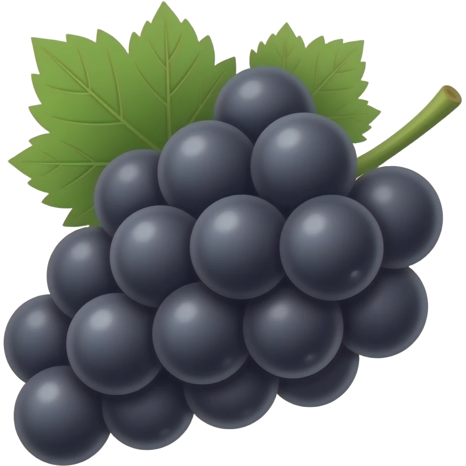 Grapes black emoji
