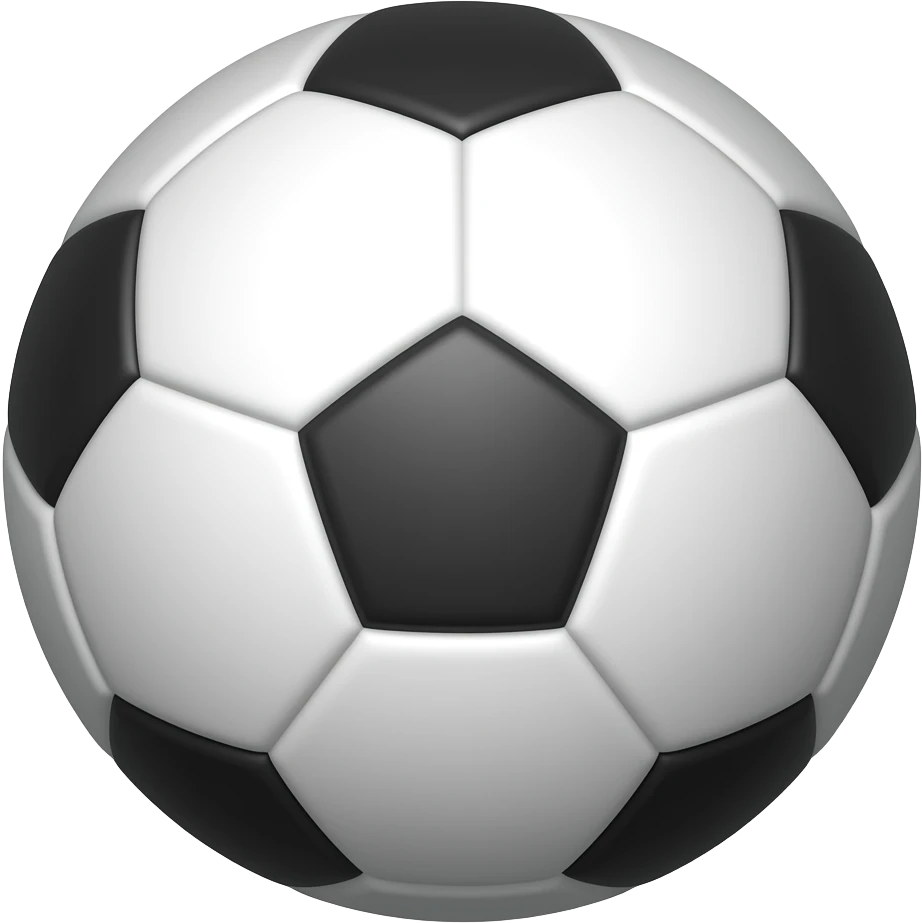 1 big soccer ball right emoji