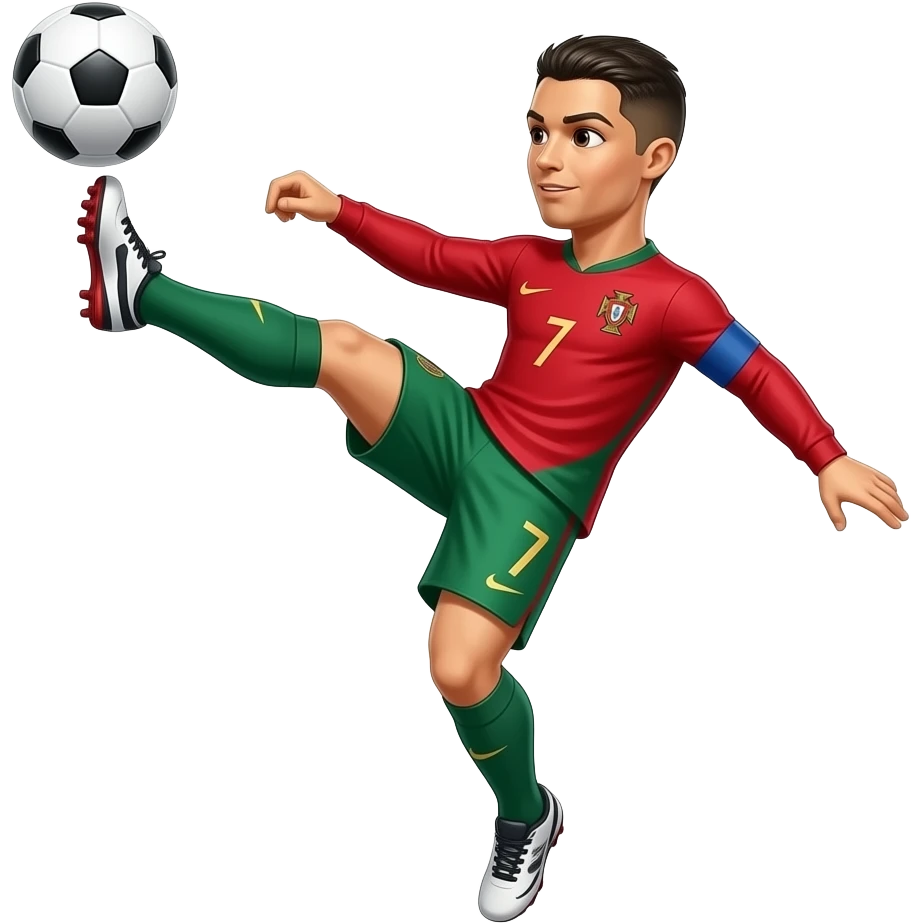 Can you make a ronaldo overhead kick portugal emoji emoji