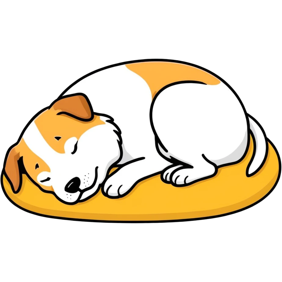Dog sleeping  emoji