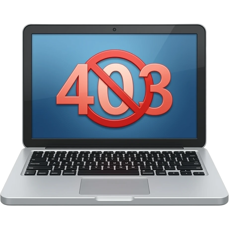 error 403 in laptop emoji