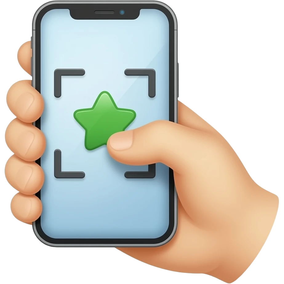 mano celular scaner emoji