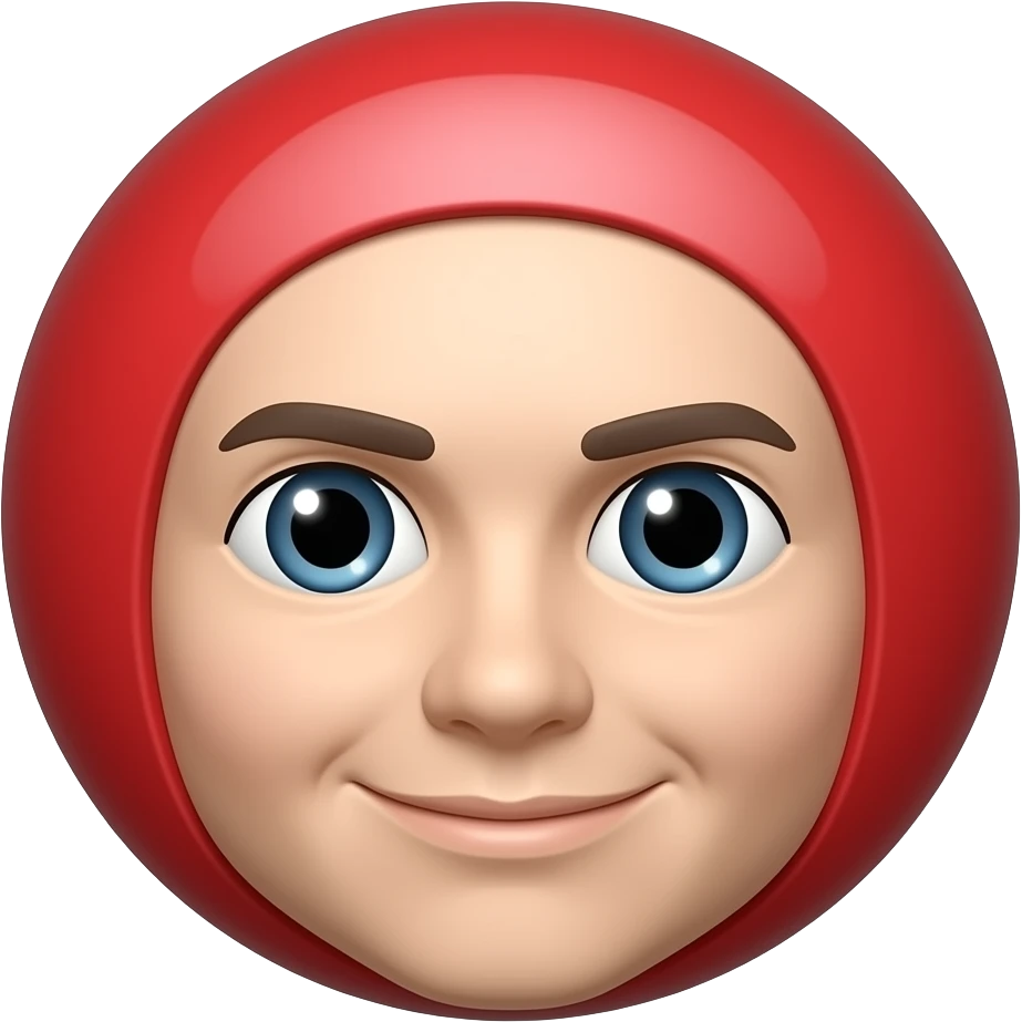 Кляп с красным Шариком emoji