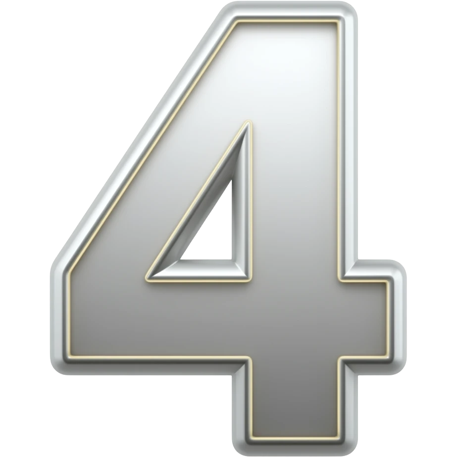 NUMBER 4 emoji