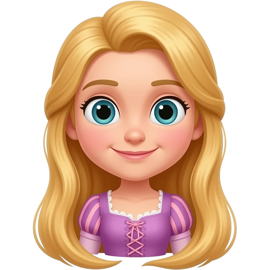 Disney Rapunzel that exactly looks like the movie emoji