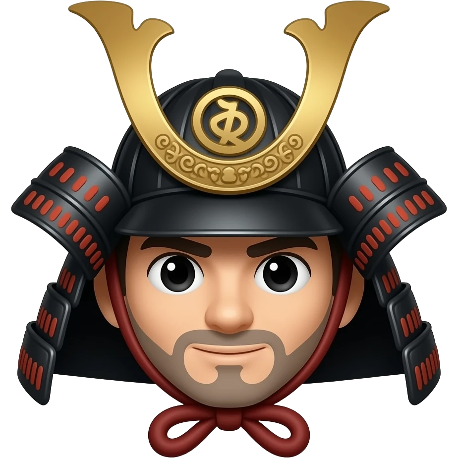 Black samurai emoji