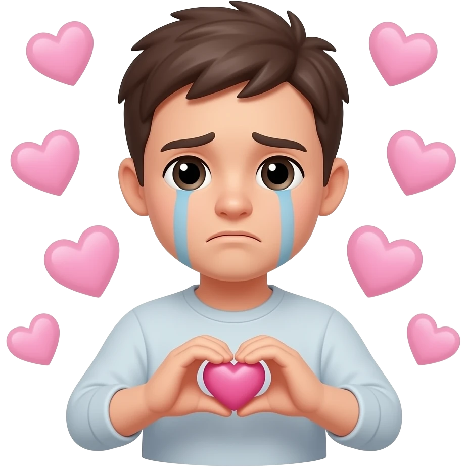 🥺 bunun etrafında 🫶🏻💗 emoji