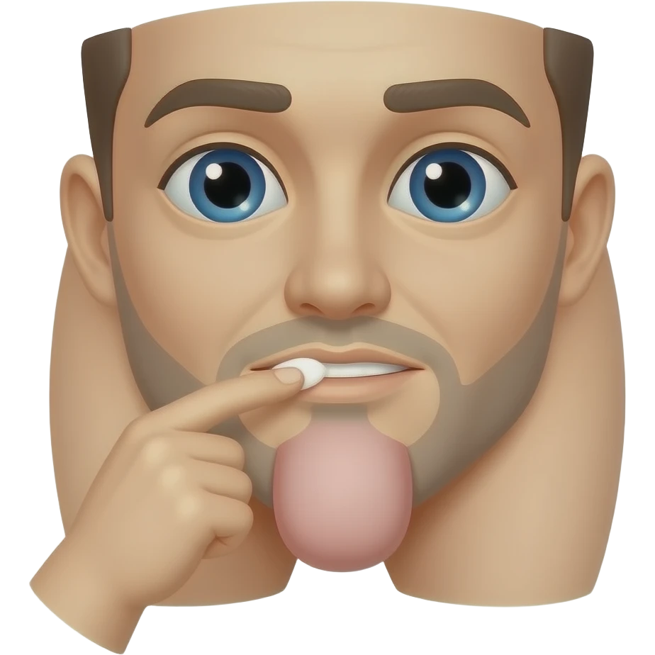 Person stroking a penis emoji