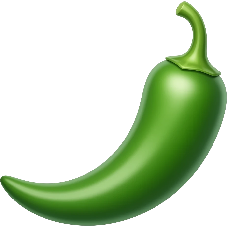 Green chilli emoji