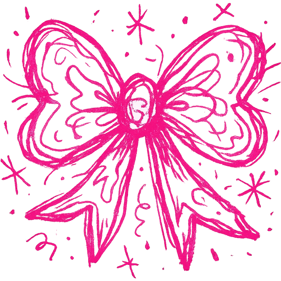pink gothic bow emoji