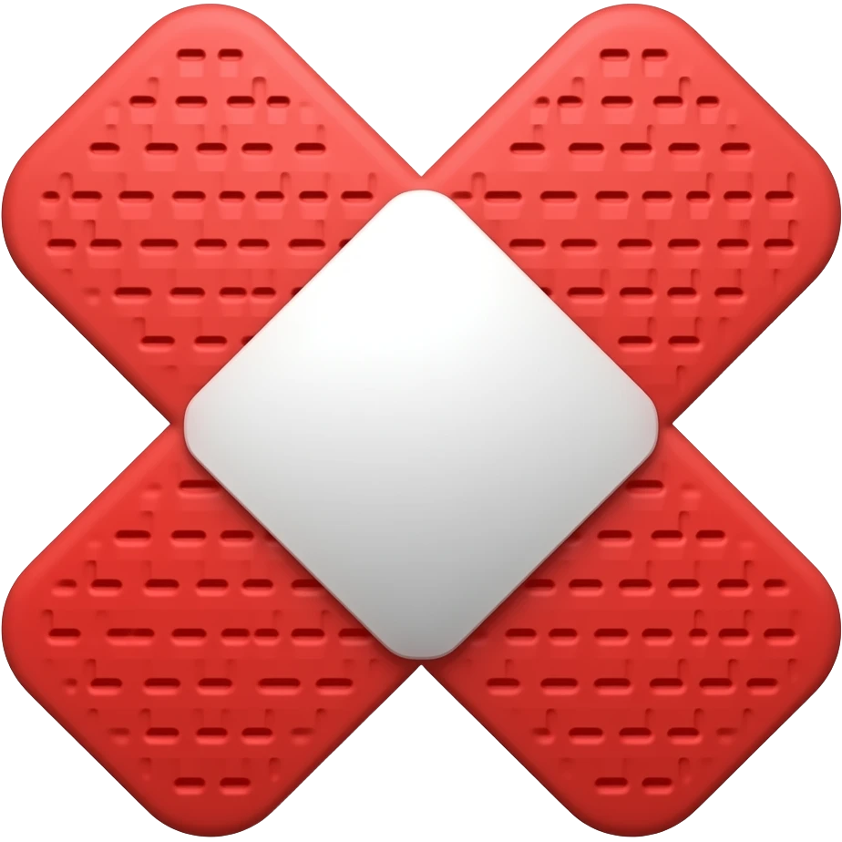 red band aid emoji