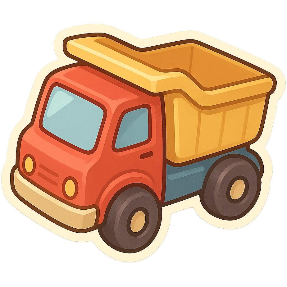 toy truck emoji