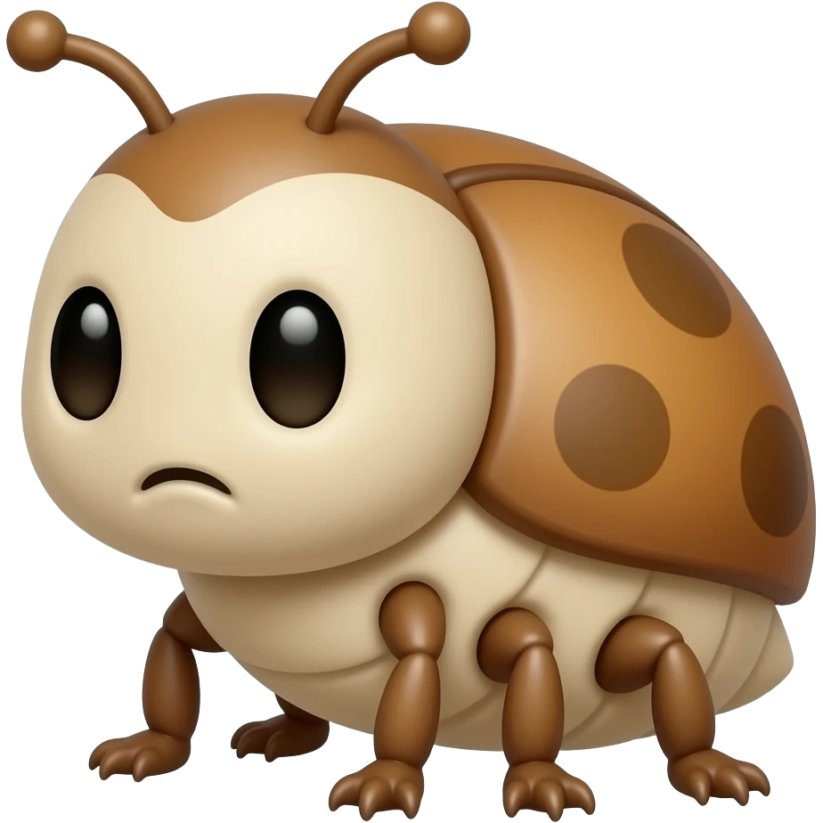 Little bug cute no mouth emoji