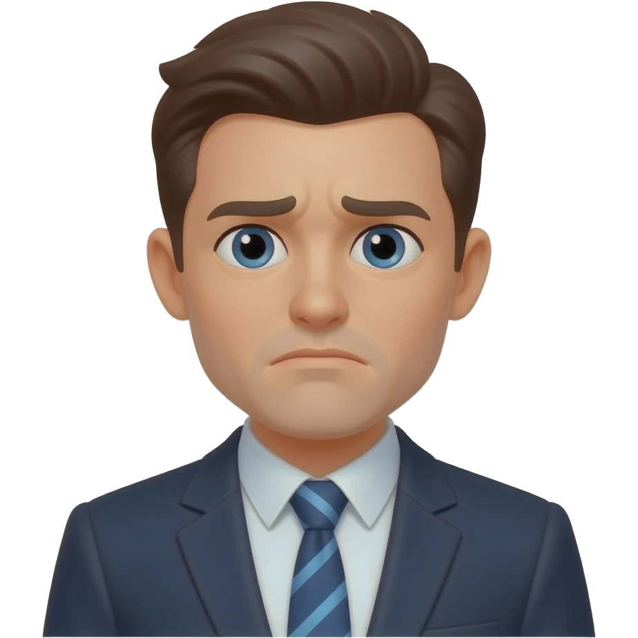 Stressed worker emoji