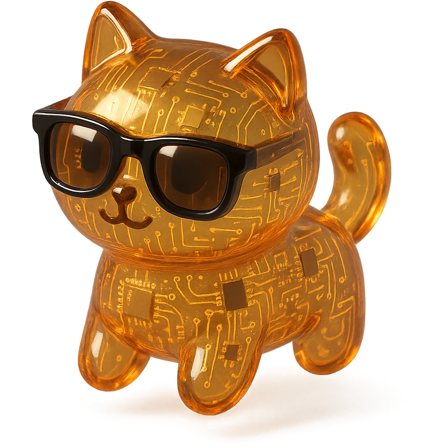 Cat wearing sunglasses emoji