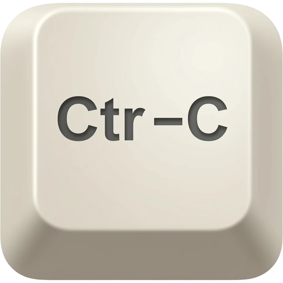 "Ctrl+C" and "Ctrl+V" on a single key emoji