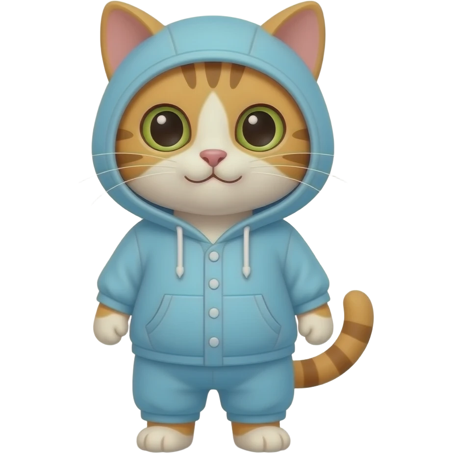 Katze mit Pyjama emoji