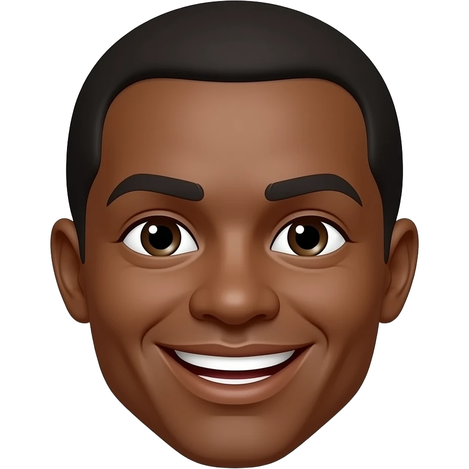 can you make the skin colour of "😊" brown? keep the round chape and the same smile emoji