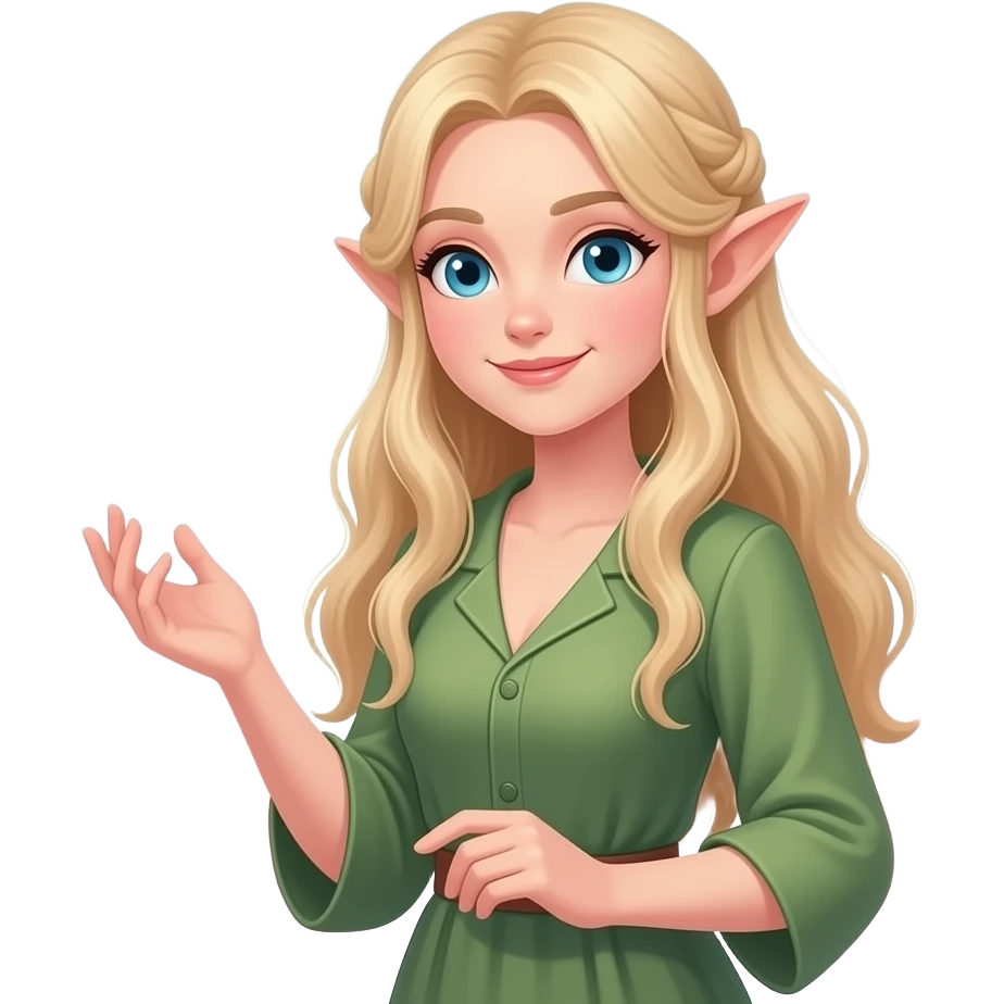 🧝🏻‍♀️🌸🌳🦋🌞 emoji