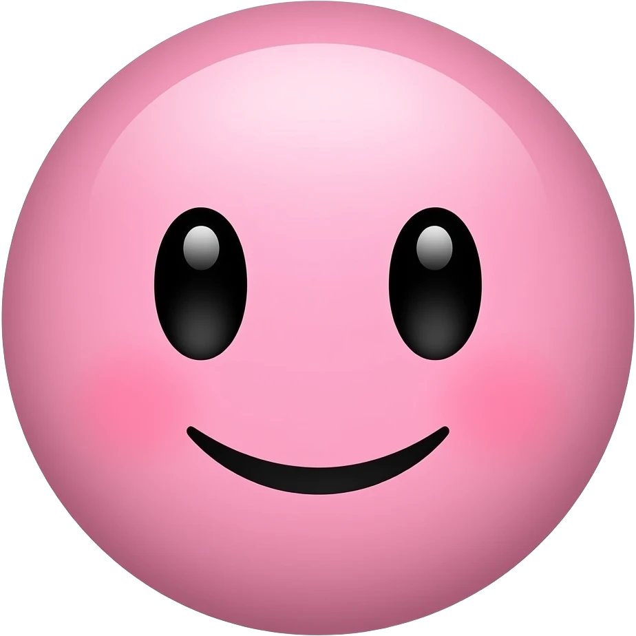 귀여운 핑크 이모지 emoji