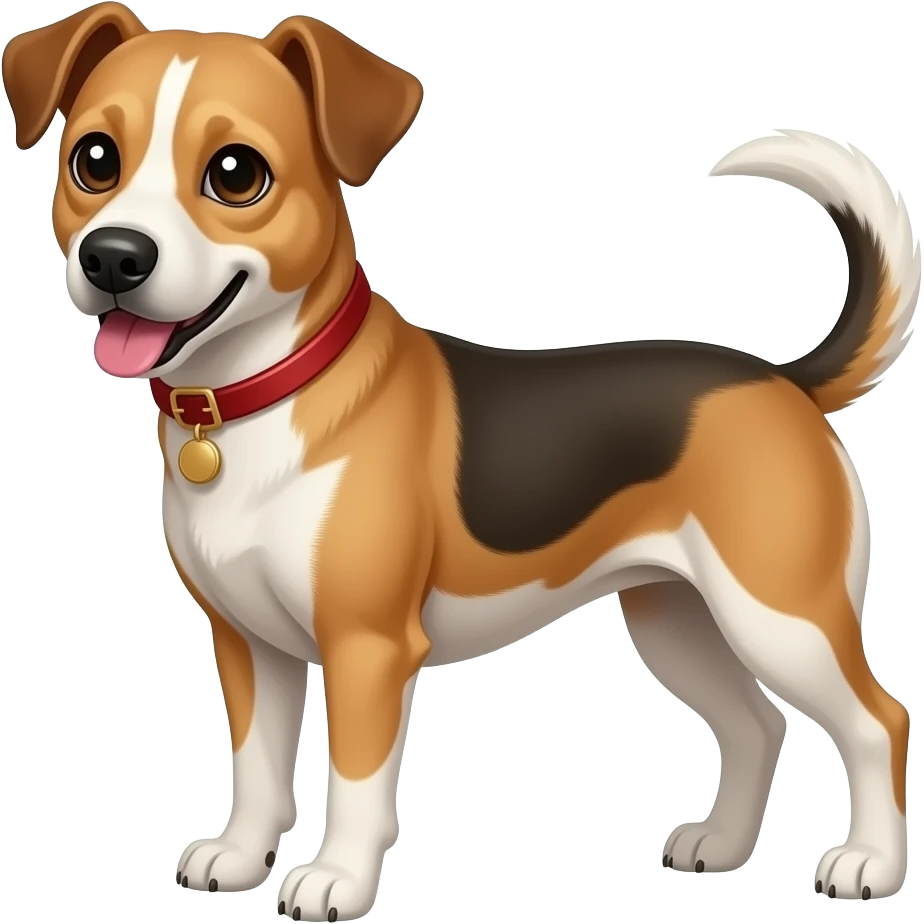 mongrel dog emoji