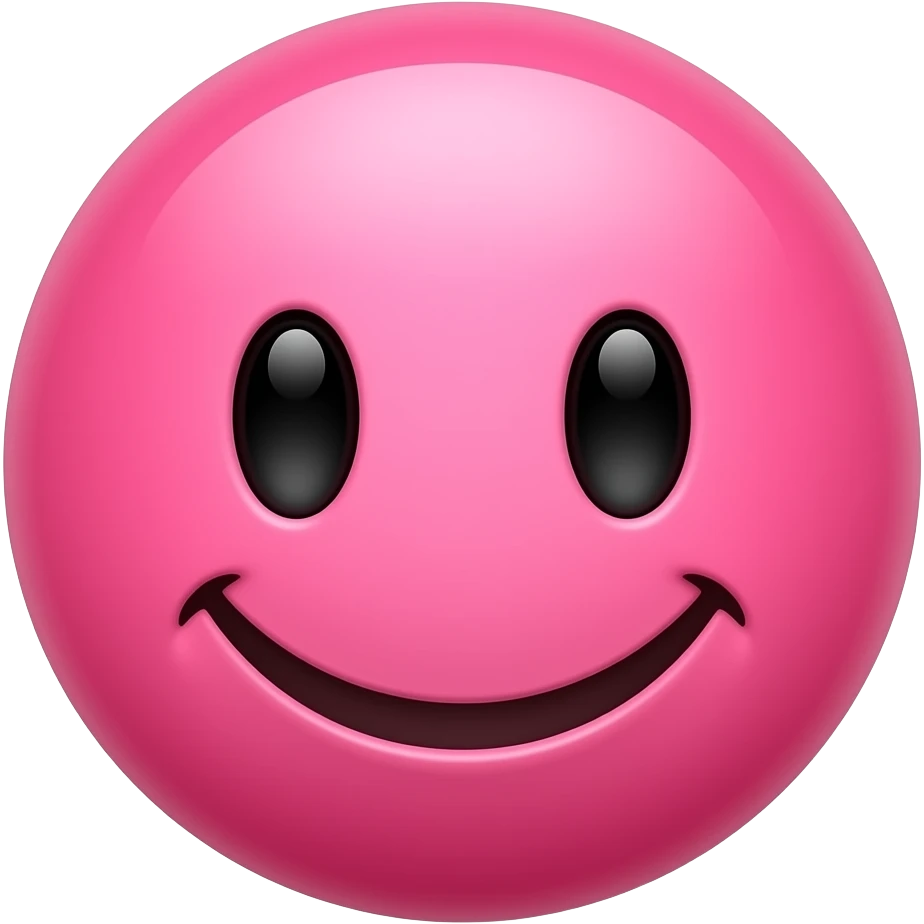 розовый смайлик emoji