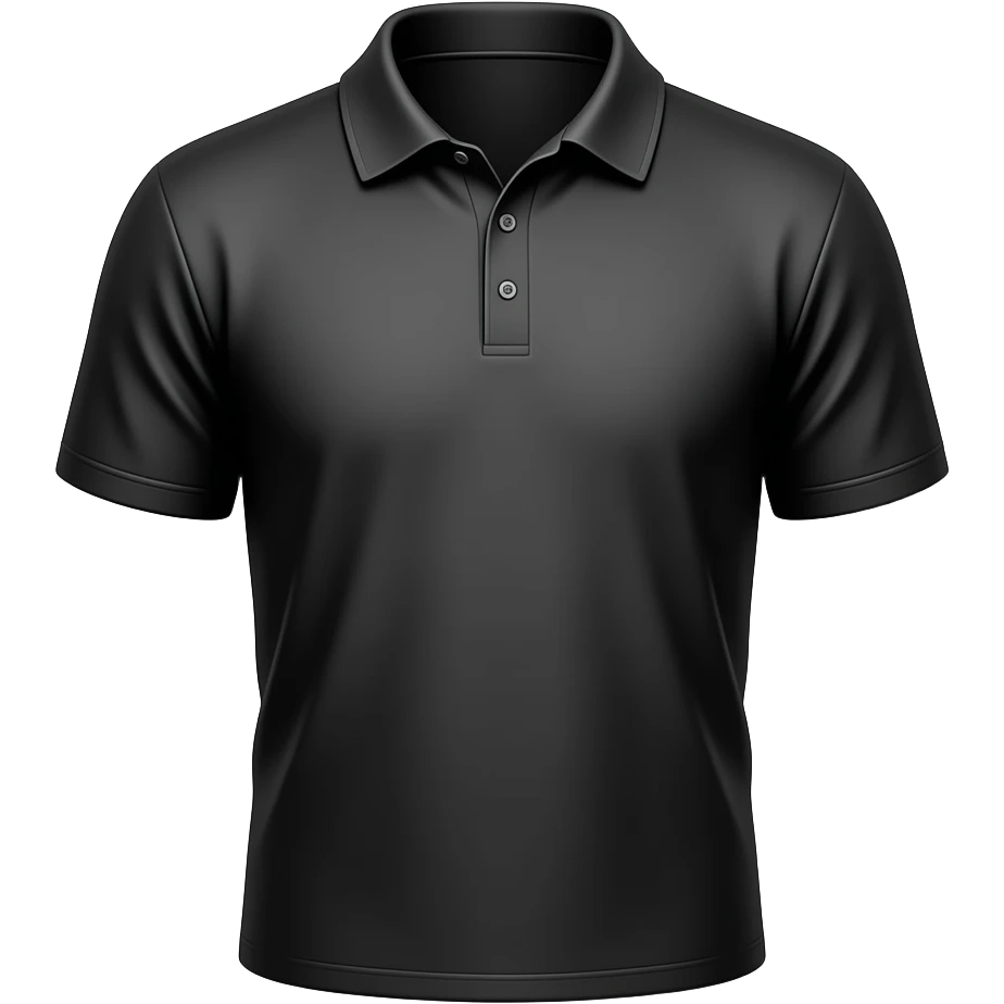 black polo shirt emoji