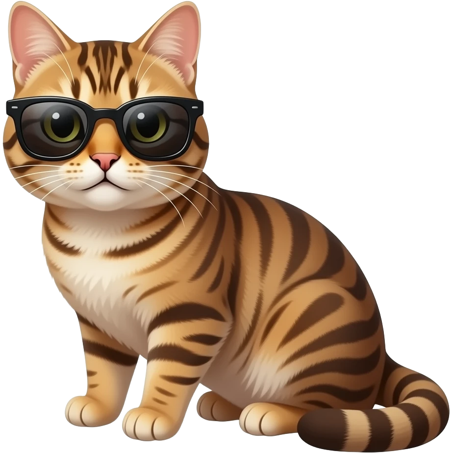 Cat wearing sunglasses emoji